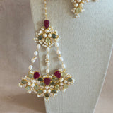 Antonia Fuchsia Choker Set