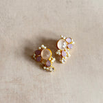 Eliza Pink Stud Earrings - Ahseya & Co