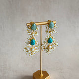 Aylaan Turquoise Crystal Drop Earrings