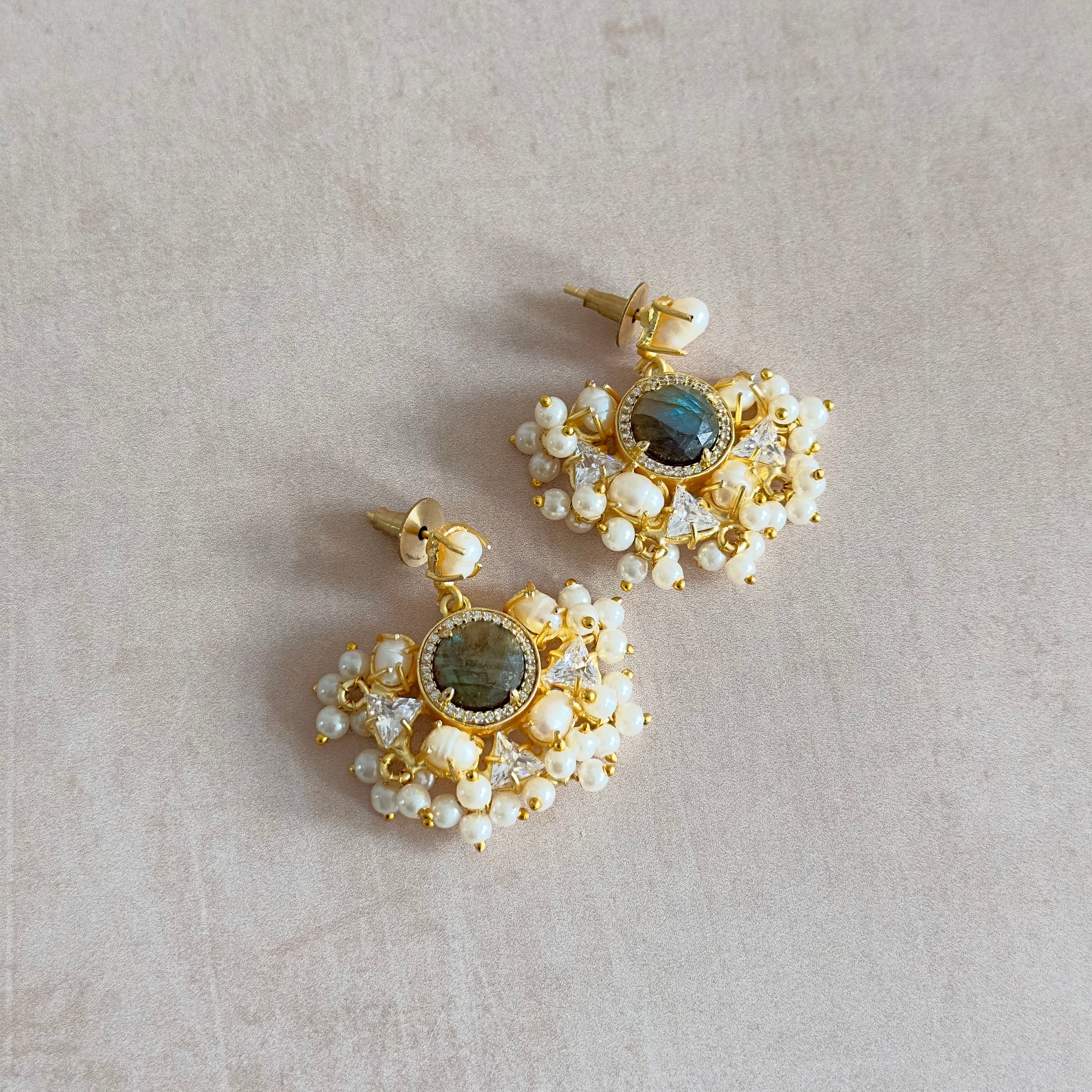 Anisa Pearl Drop Earrings - Ahseya & Co