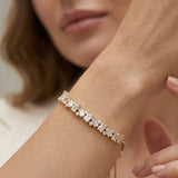 Paris Gold Crystal Bracelet - Ahseya & Co