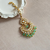 Emmera Mint Kundan Tikka - Ahseya & Co
