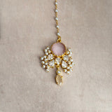Minal Rose Crystal Choker Set