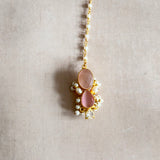 Vayda Pink Crystal Necklace Set - Ahseya & Co