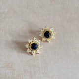 Starry Black Stud Earrings