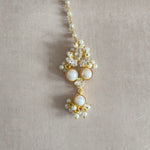 Ranya Pearl Crystal Pearl Necklace Set - Ahseya & Co