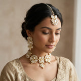 Lilia White Crystal Necklace Set