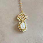 Melina Pearl Crystal Choker Set - Ahseya & Co