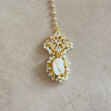 Melina Pearl Crystal Choker Set - Ahseya & Co