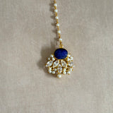 Athena Navy Blue Necklace Set - Ahseya & Co