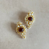 Aliya Crystal Pearl Studs