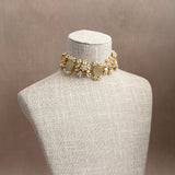 Safa Grey Kundan Choker Set