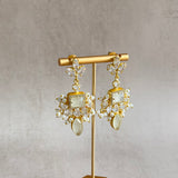 Nourhan Crystal Drop Earrings