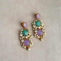 Paige Lilac Drop Earrings - Ahseya & Co