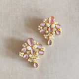 Juliana Pink Stud Earrings