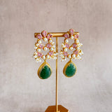 Kenzie Green Crystal Drop Earrings