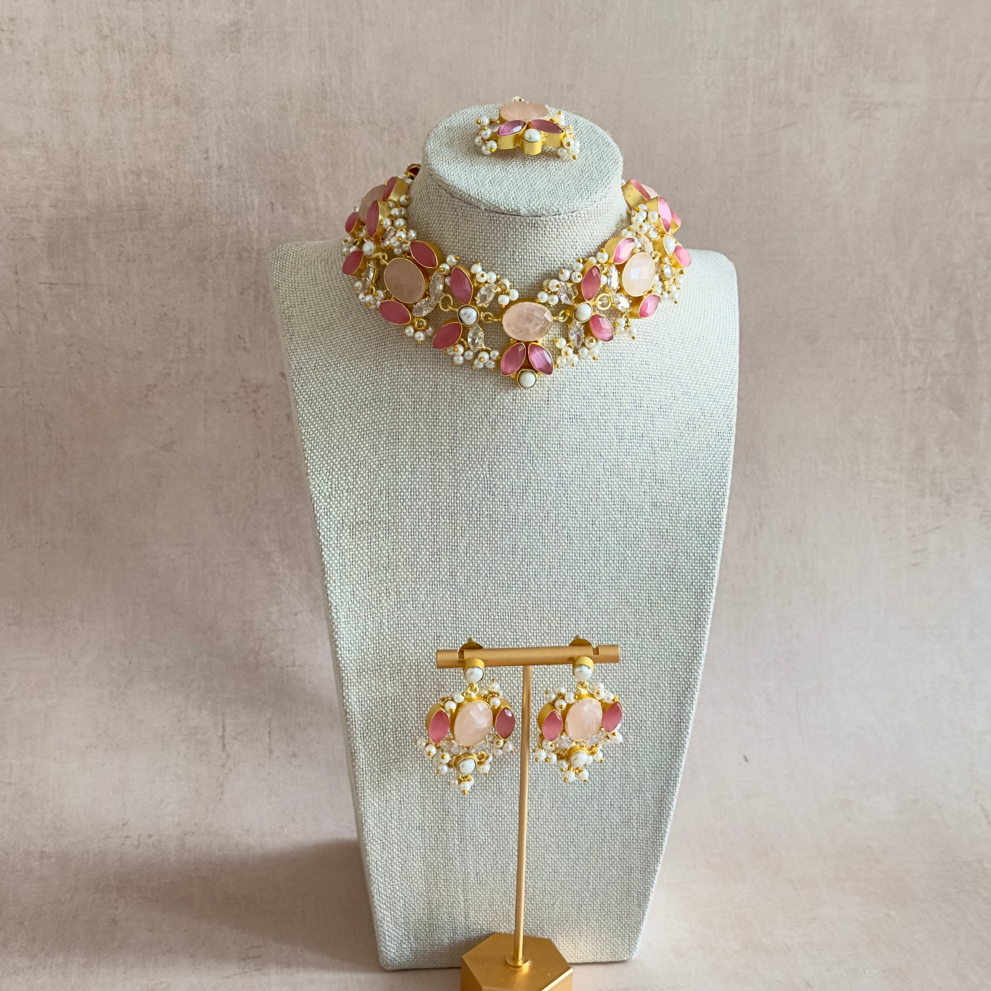 Fernessa Pink Choker Set - Ahseya & Co