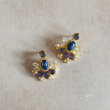 Saffa Blue Stud earrings