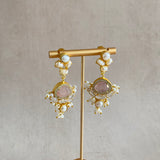 Ezmay Pink Pearl Drop Earrings