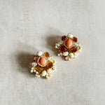 Uzelle Brown Stud Earrings - Ahseya & Co