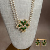 Liyana Green Pearl Mala Set
