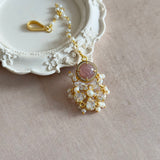 Fleur Pink Crystal Tikka - Ahseya & Co