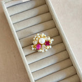 Kiara Fuchsia Pearl Ring