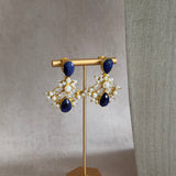 Joelle Navy Crystal Necklace Set