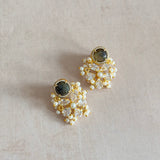 Fleur Crystal Stud Earrings - Ahseya & Co