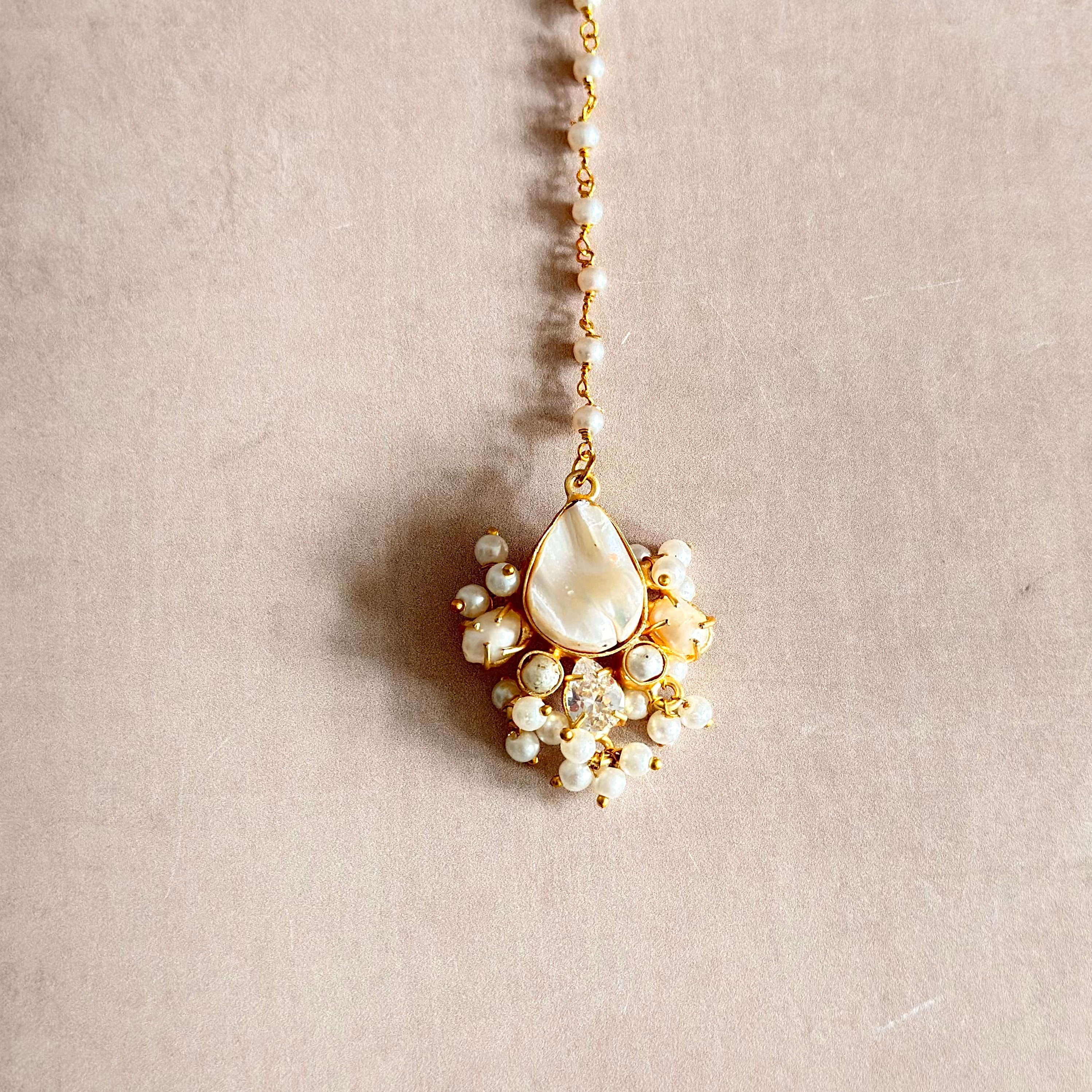 Tayla Pearl Necklace Set - Ahseya & Co