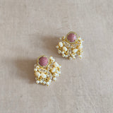 Inara Pink Stud Earrings