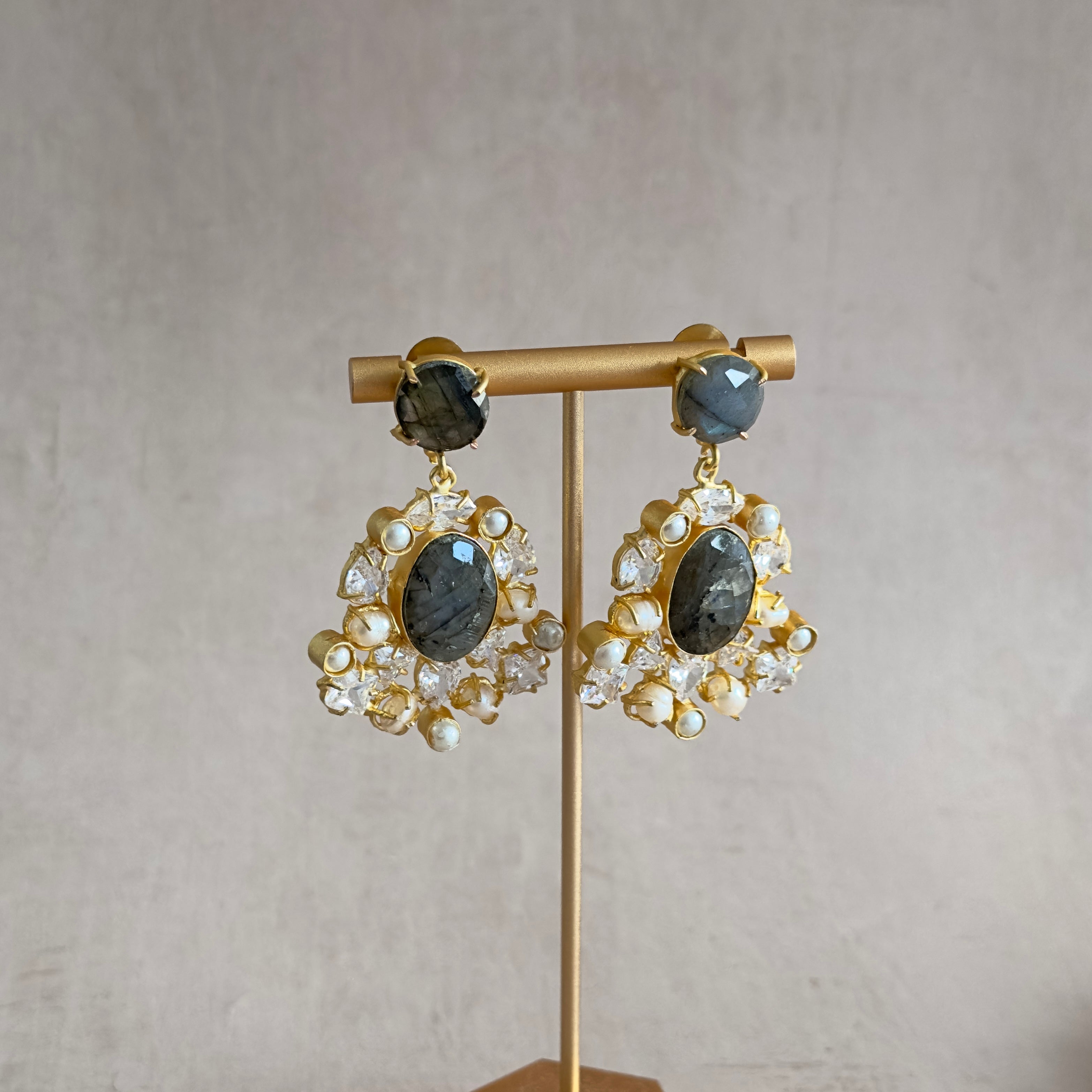Hidaya Crystal Drop Earrings - Ahseya & Co