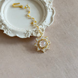 Starry White Crystal Tikka - Ahseya & Co