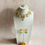 Munira Crystal  Necklace Set - Ahseya & Co