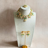 Munira Crystal  Necklace Set - Ahseya & Co