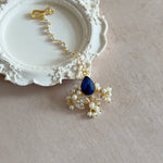 Ezri Navy Blue Tikka - Ahseya & Co