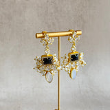 Nourhan Crystal Drop Earrings