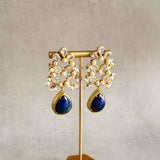 Kenzie Navy Blue Crystal Drop Earrings