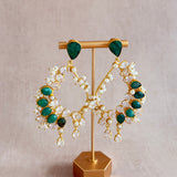 Lazura Green Crystal Drop Earrings