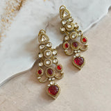 Karima Red Crystal Earrings