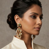 Celeste Espresso Olive Drop Earrings - Ahseya & Co