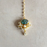 Khawla Mint Pearl Choker Set