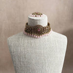 Zareefa Pink Choker Set - Ahseya & Co