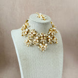 Areeba Pearl Crystal Choker Set