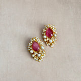 Sorella Pink Stud Earrings - Ahseya & Co
