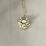 Leona Crystal Pearl Crystal Necklace Set - Ahseya & Co