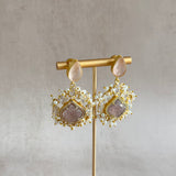 Wafa Pink Drop Earrings