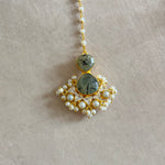 Emani Smokey Olive Crystal Necklace Set - Ahseya & Co
