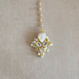 Inaya Crystal Pearl Choker Necklace Set