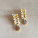 Dova Mauve Pearl Drop Earrings